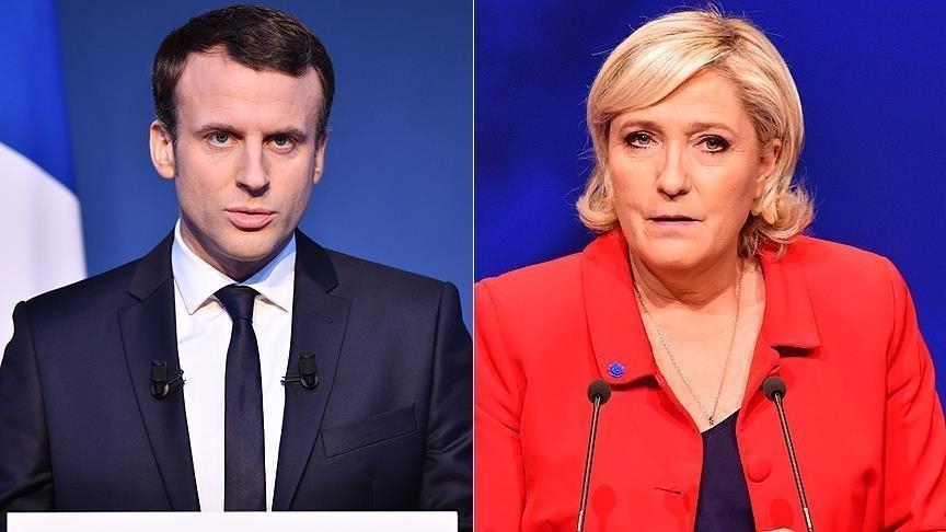 Macron y Le Pen se enfrentarían en una segunda vuelta de las elecciones  presidenciales de Francia