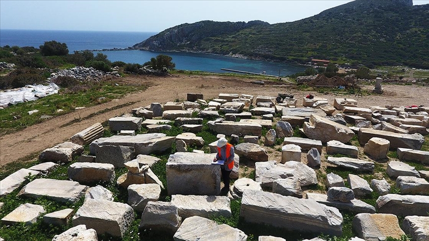 کشف کتیبه‌های جدید در شهر باستانی کنیدوس ترکیه 