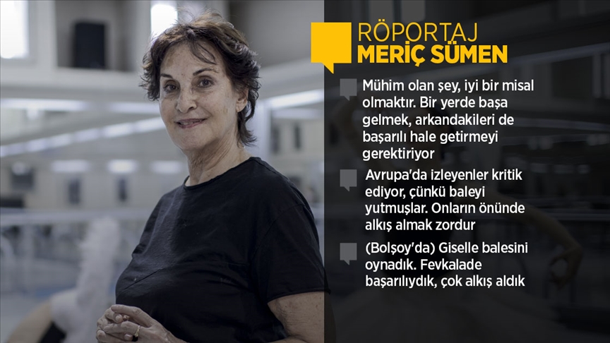 İlklerin balerini Meriç Sümen, 60 yıllık sanat hayatını AA'ya anlattı