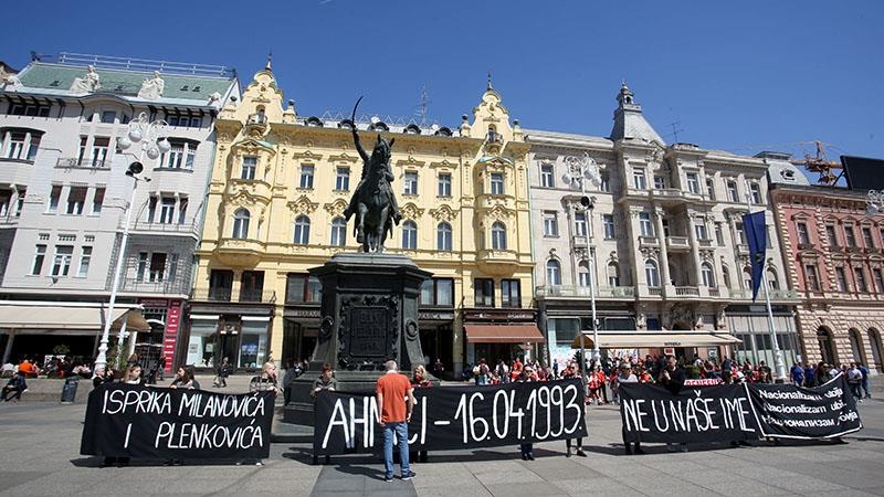 Hrvatska: Održano prosvjedno okupljanje u znak sjećanja na žrtve masakra u Ahmićima