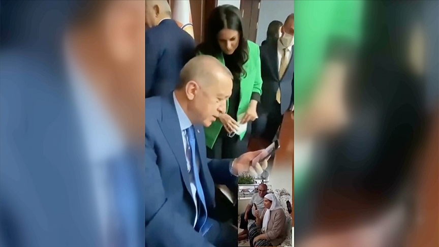 Cumhurbaşkanı Erdoğan, kanser hastası kadınla görüntülü görüştü