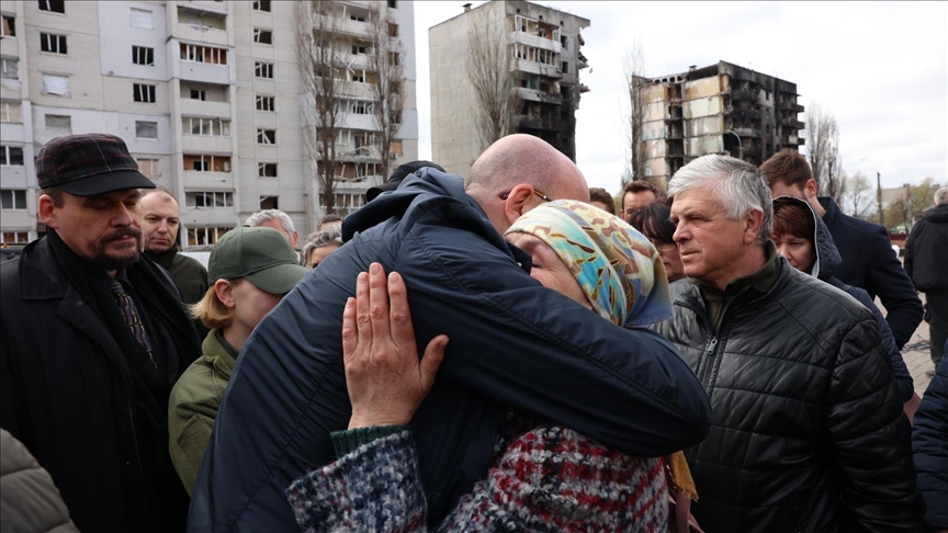 Глава Евросовета в Бородянке: «История не забудет военных преступлений»