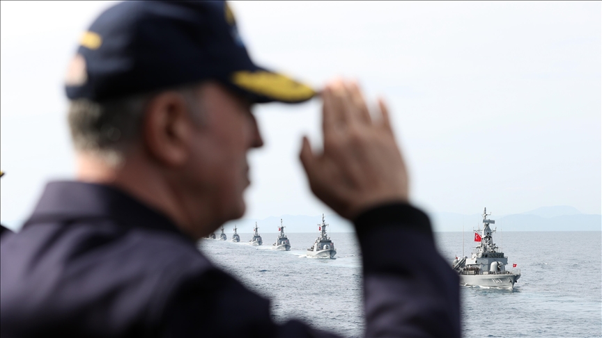 Bakan Akar, Mavi Vatan Tatbikatı'nda Yunanistan'a 'dostluk eli' mesajı verdi
