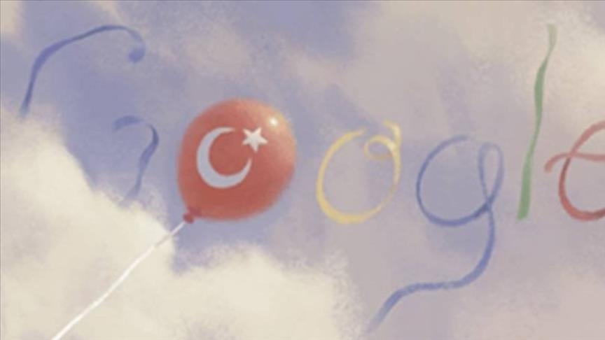 لوگوی ویژه گوگل به مناسبت روز عید کودک در ترکیه