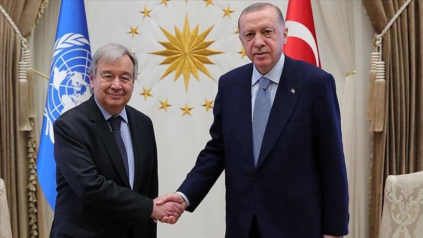 UN chief, Erdogan reaffirm 'common objective' of ending Ukraine war