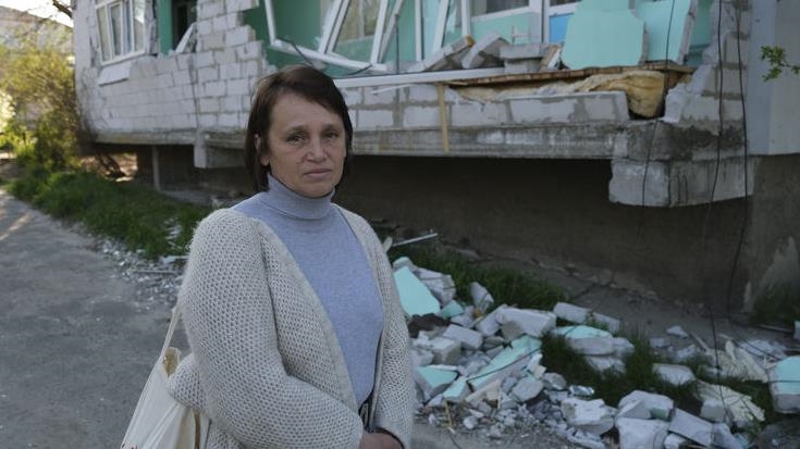 مقاومت مردم روستای «دمیدوف» اوکراین در برابر حملات روسیه