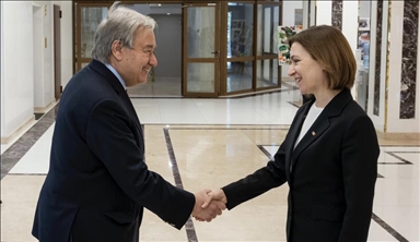 Генсек ООН встретился с президентом Молдовы