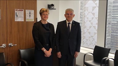 New York: Džaferović se sastao s ambasadoricom Ujedinjenog Kraljevstva u UN-u Woodward