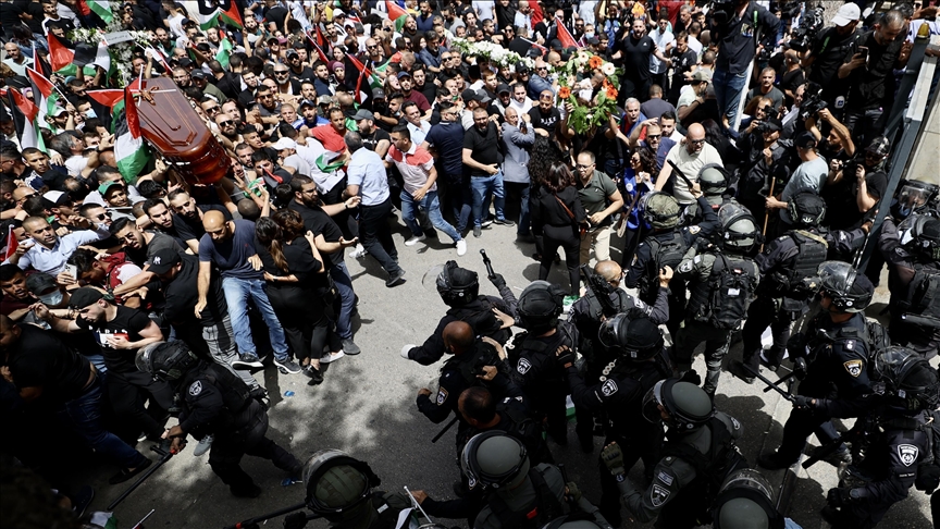 UN chief 'deeply disturbed' by actions at Palestinian journalist's funeral