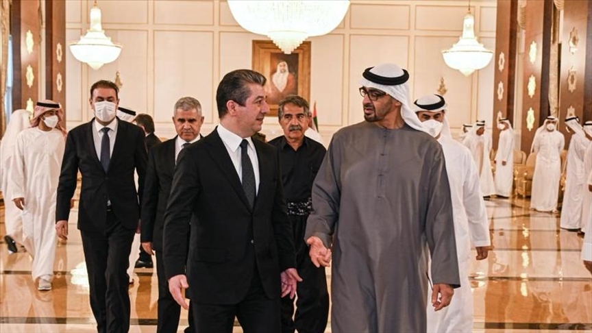 مەسرور بارزانی لە ئەبو زەبی بەشداریی لە پرسەی خەلیفە بن زاید کرد