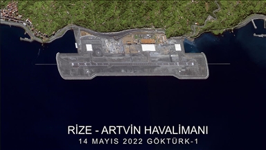MSB, Rize-Artvin Havalimanı'nın Göktürk-1 uydusundan gelen görüntülerini paylaştı