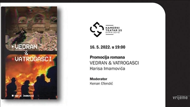 Sarajevo: Promocija knjige "Vedran i vatrogasci" Harisa Imamovića u ponedjeljak u Kamernom teatru 55