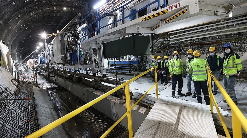 Bakan Karaismailoğlu: Halkalı-İstanbul Yeni Havalimanı Metro Hattı'nda TBM çalışmaları tamamlandı