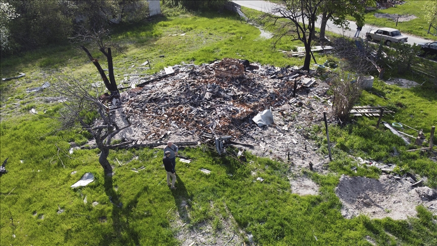 In ruins: Russian bombs devastate Ukraine’s Pidhaine village