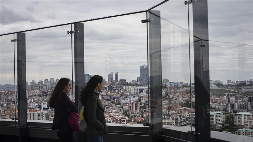 Atakule'nin 125 metrelik kule kısmı ziyarete açıldı