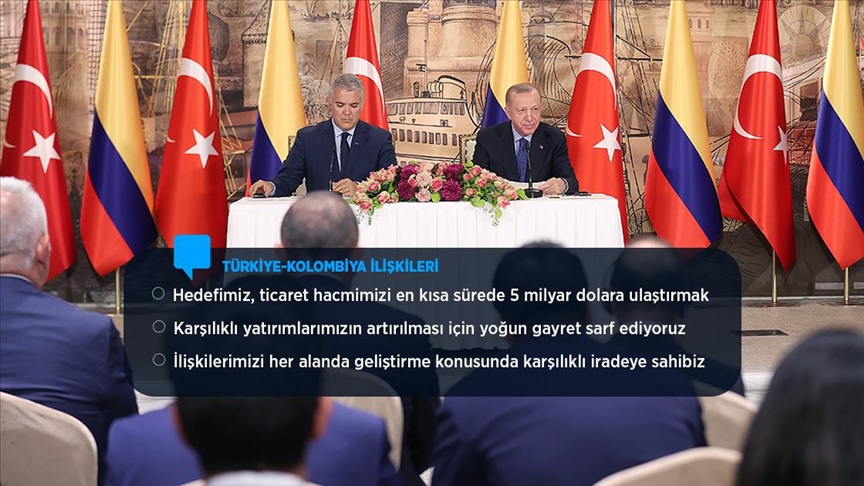 Cumhurbaşkanı Erdoğan: Türkiye-Kolombiya ilişkilerini stratejik ortaklık seviyesine yükselttik