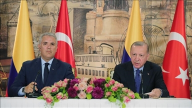 دیدار روسای جمهور ترکیه و کلمبیا در استانبول