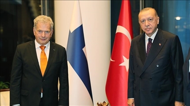 أردوغان يبحث مع نينيستو العلاقات وانضمام فنلندا للناتو 