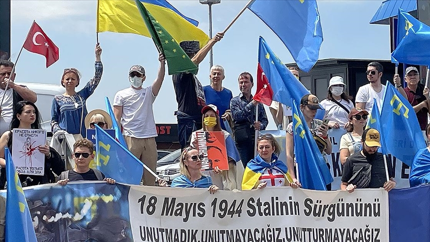 Kırım Tatarları ve Ukraynalılardan sürgünün 78. yılında "Rusya"ya tepki