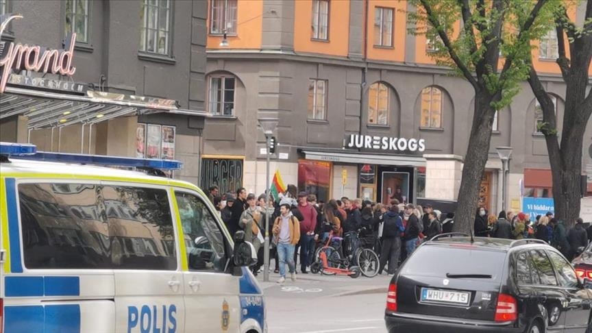 تظاهرات طرفداران پ.ک.ک علیه عضویت سوئد در ناتو