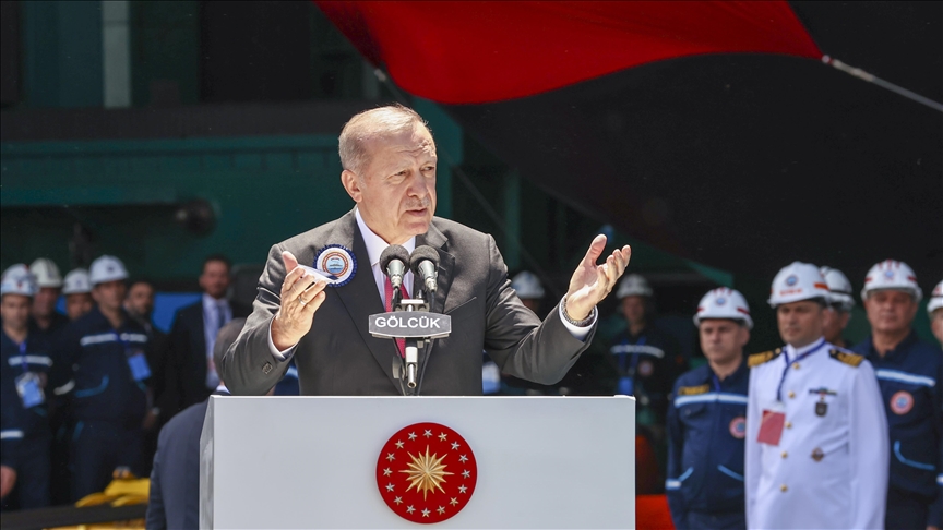 President Erdogan says Turkiye to put into service 6 new submarines by 2027