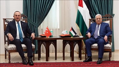 Filistin Devlet Başkanı Abbas, Dışişleri Bakanı Çavuşoğlu ile Filistin meselesini görüştü