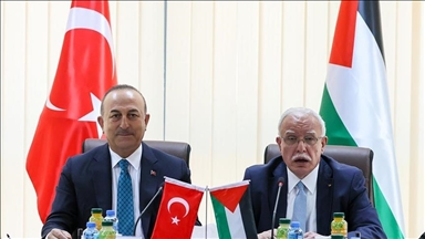 دیدار وزرای امور خارجه ترکیه و فلسطین
