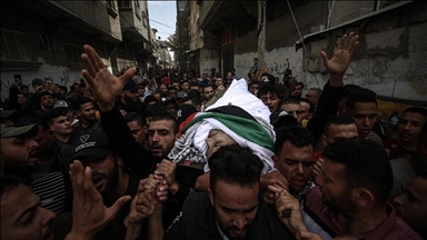 تشييع جثمان فلسطيني قتله الجيش الإسرائيلي جنوبي الضفة