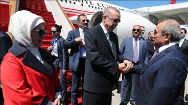 Cumhurbaşkanı Recep Tayyip Erdoğan, Azerbaycan'a geldi