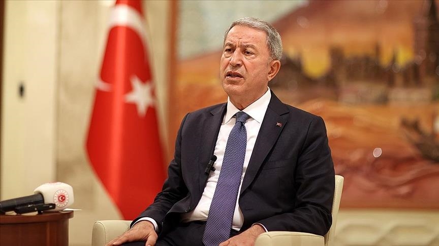 Turkish defense minister vows to continue fighting terrorists whoever behind them