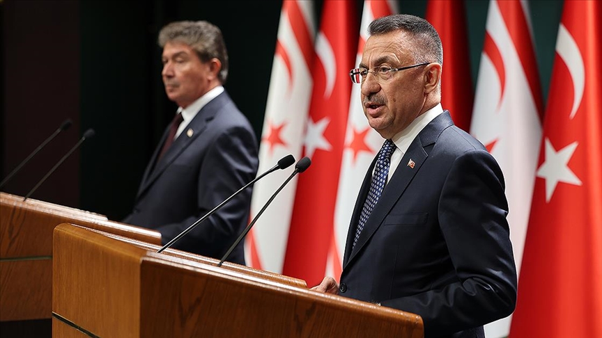 Cumhurbaşkanı Yardımcısı Oktay: Türk tarafı Ada'daki iki tarafın egemen eşitliğine dayanan bir vizyon ortaya koymuştur