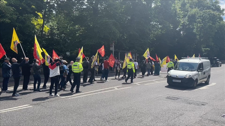 Terror organization PKK's supporters march to central London