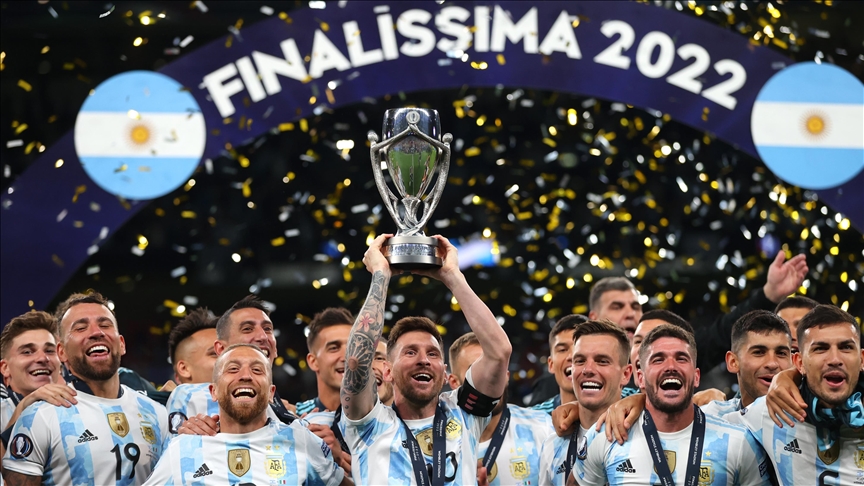 Argentina win CONMEBOL-UEFA Cup of Champions, beating Italy 3-0