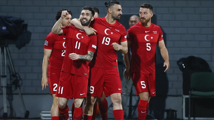 A Milli Futbol Takımı UEFA Uluslar Ligi'nde liderliğini sürdürdü