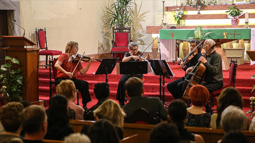 Hollandalı grup Utrecht String Quartet, Mersin Uluslararası Müzik Festivali'nde konser verdi