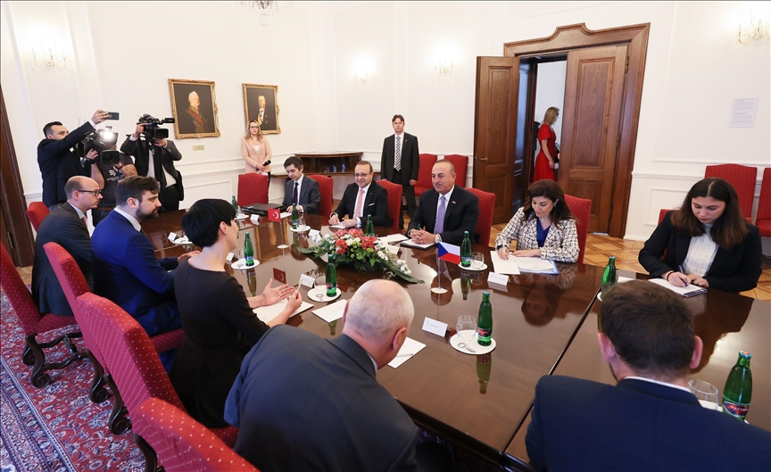 تشاووش أوغلو يبحث مع رئيسة برلمان تشيكيا مسائل ثنائية وإقليمية