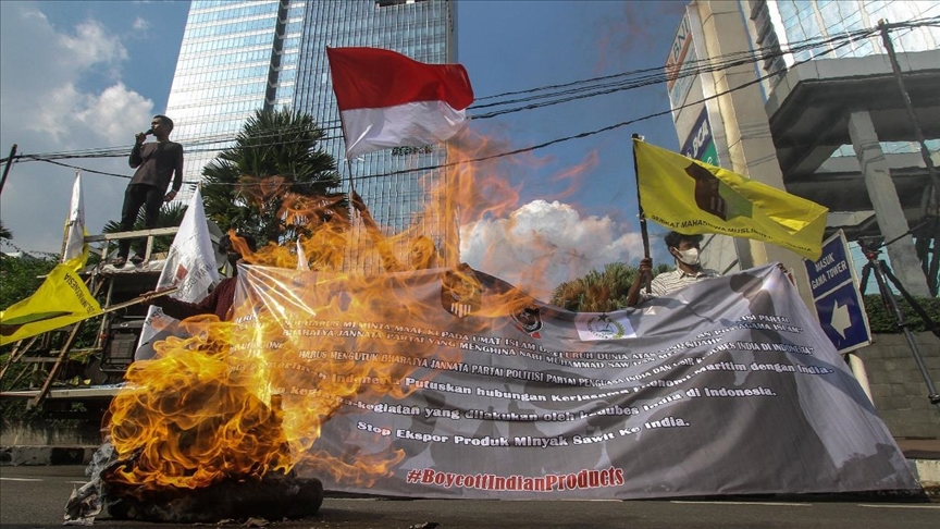 Kelompok Muslim Indonesia protes penghinaan Nabi Muhammad di Kedubes India