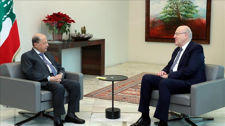 لبنان.. عون وميقاتي يبحثان ترسيم الحدود البحرية مع إسرائيل