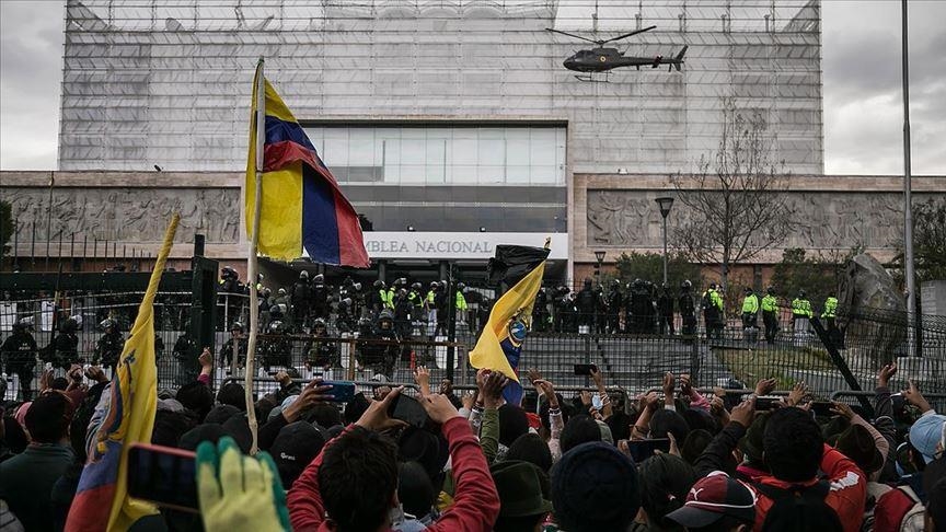 В Эквадоре прошла антиправительственная акция 