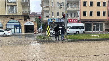 Nevşehir, Sivas ve Kırşehir'de sağanak hayatı olumsuz etkiledi