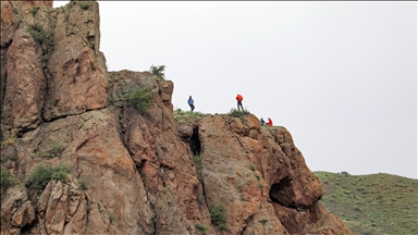 Hadımlı Kayalıkları kaya tırmanışı tutkunlarının rotasına girdi