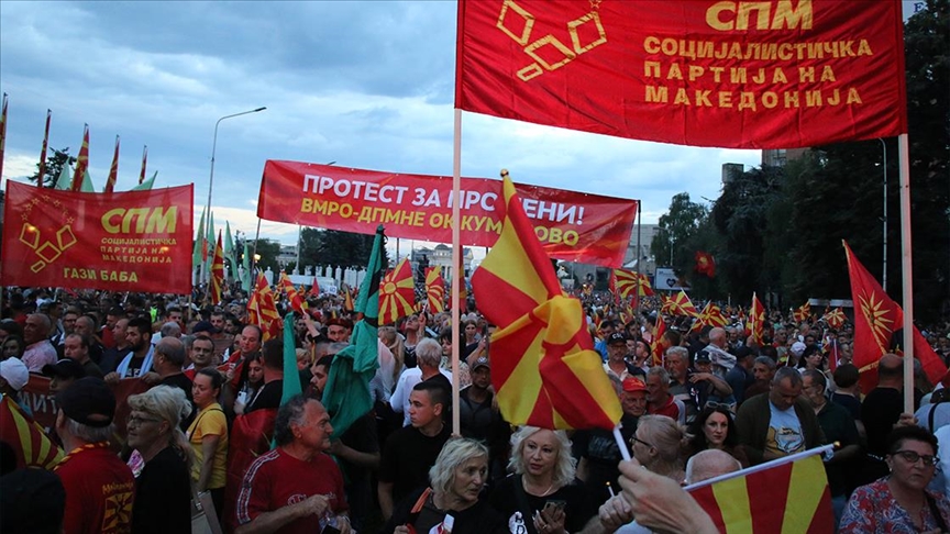VMRO-DPMNE-ja opozitare mbajti protestë në Shkup
