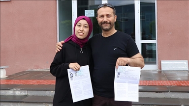 Çankırı'da yaşayan baba, kızının heyecanını paylaşmak için YKS'ye girdi