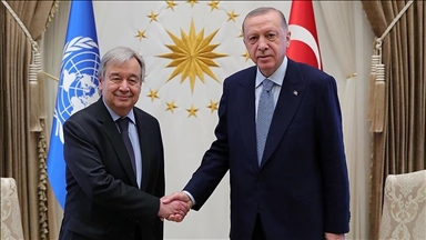 Serokomar Erdogan digel Sekreterê Giştî yê NYê Guterres peywendiyeke telefonê encam da