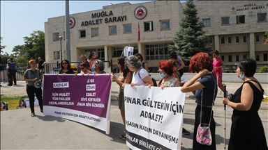 Muğla'da Pınar Gültekin cinayeti davasının on üçüncü duruşması görülüyor