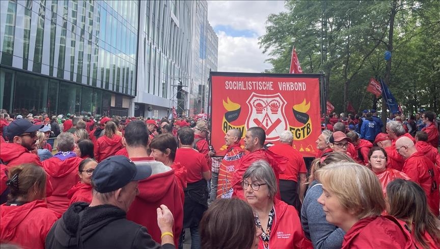 Hampir 80.000 warga di Brussel protes tingginya biaya hidup