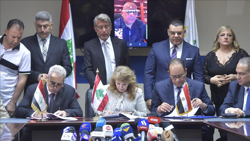 توقيع اتفاقية تدفق الغاز بين لبنان ومصر وسوريا