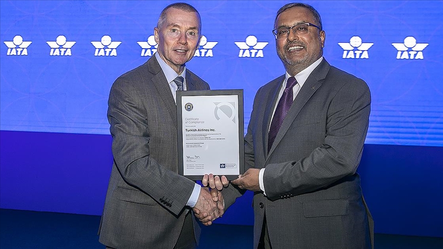 THY, IATA'nın Çevresel Değerlendirme programında "En Üst Düzey Sertifika"nın sahibi oldu