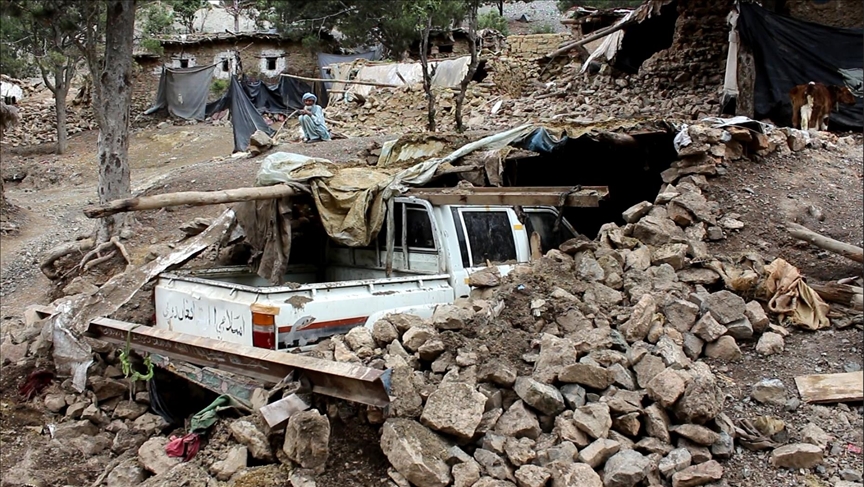 Anadolu Agency footage show earthquake-hit regions in Afghanistan