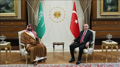 Turkish president, Saudi crown prince discuss new era of cooperation in bilateral ties